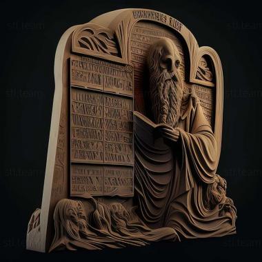 3D model Ten Commandments (STL)